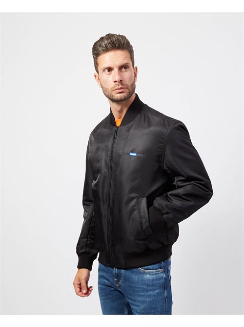 Hugo men's regular fit leather jacket